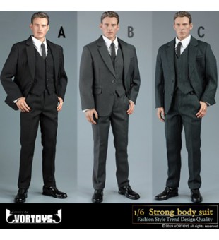 1/6 Vortoys V1015 (A,B &C) 3 colors for Athletic Body Suit