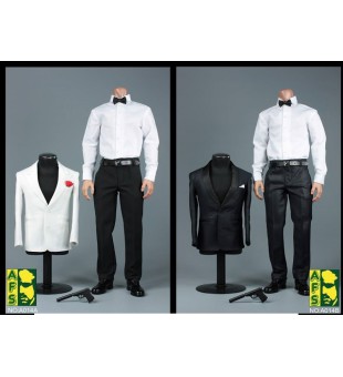 AFS  A014 A or B James Bond 007 Tuxedo  (White or Black color)  / 詹姆士·龐德 007 禮服 (白色/ 黑色)
