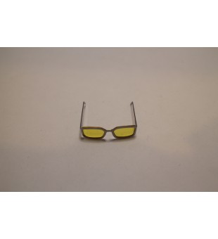 Silver Color frame Yellow Lens Glasses / 銀框黃色鏡片眼鏡