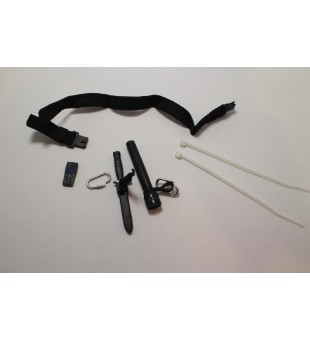 Belt, Cable Tie, Knife, and Flashlight / 腰帶, 索帶, 刀及電筒