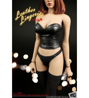 *MC Toys 1/6 Female Leather Lingerie Sets / 女裝皮革內衣套裝 F-049A