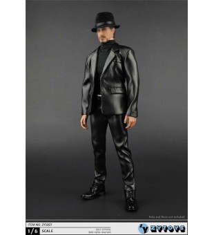 *ZYTOYS 1/6 Black Men Leather Suit / 男仕黑色皮革套装 ZY5007